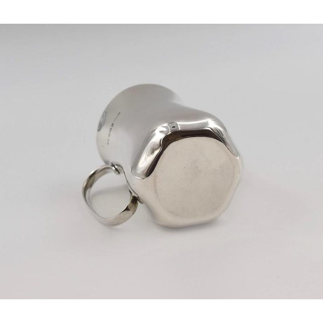 Vintage Modernist Silver Jug by Bulgari, Italy, 20th Century For Sale - Image 4 of 6