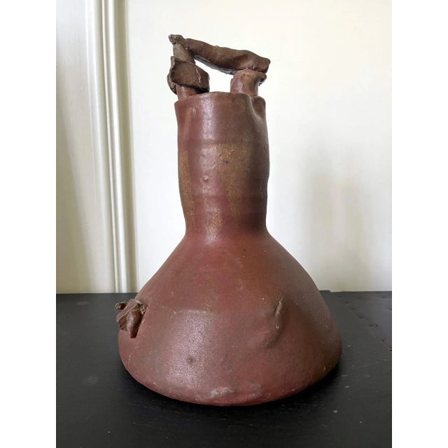 Ceramic Sculptural Ceramic Handled Vase by Robert Turner For Sale - Image 7 of 13
