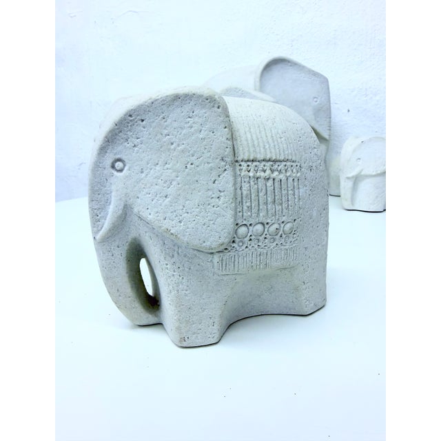 Cast Stone Elephants from Marbell, Belgium, 1960s, Set of 5 For Sale - Image 18 of 18