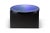 Alwa one big blue black coffee table by Pulpo. Dimensions: D56 x H35 cm. Materials: Casted glass; powder coated steel....