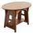Limbert Antique Mission Oak Arts & Crafts Oval Cutout Center Table or Library Table, Newly Refinished For Sale