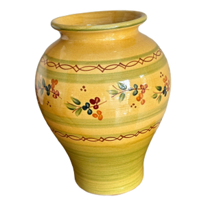 Provence France Pottery Yellow Vase/Jar/Pot Terre Souleo