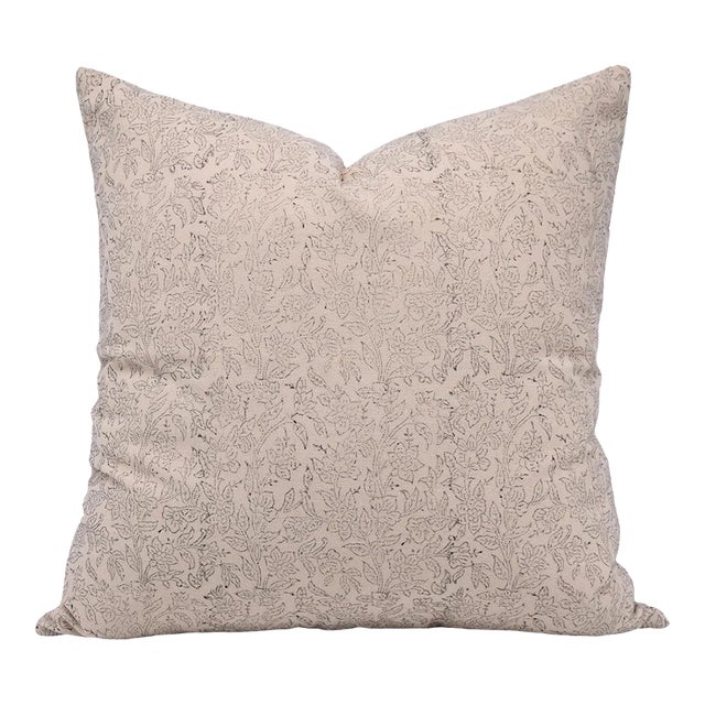 Fabdivine Indian Block Print Cushion Cover 14x36 Inch Duck Canvas-Vishv Jaal For Sale