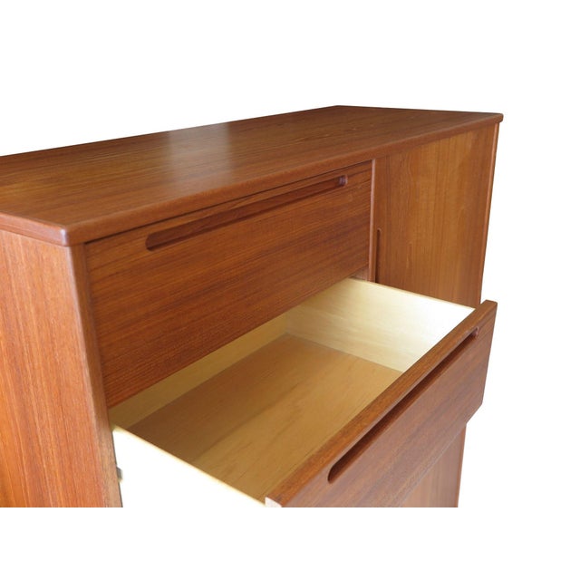 Mid 20th Century Mid 20th Century Danish Teak Gentleman’s Chest / Armoire by Nils Jonsson for Torring, Attributed For Sale - Image 5 of 10