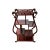 10.5" Reddish Brown Vase Shape Table Top Layers Curio Display Stand For Sale - Image 4 of 8