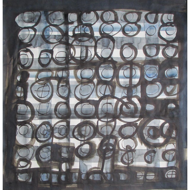 Wayne Summers "Cleromancy I" . Ink On 19th Century Paper 2019 For Sale