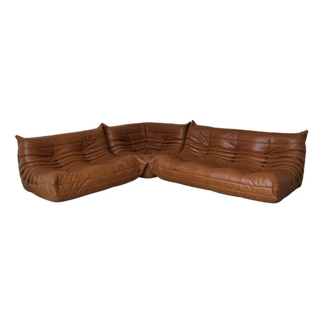 Togo Sofa Set by Michel Ducaroy for Ligne Roset, 1975, Set of 3 For Sale