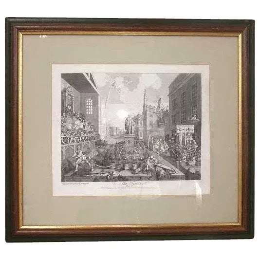 18th Century After William Hogarth Etching and Engraving on Paper, the Times, Plate II For Sale - Image 9 of 9