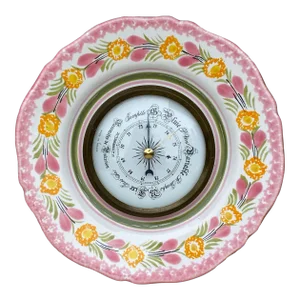 French Faience Quimper Clock Circa 1950