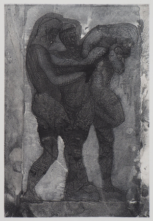 Auguste Rodin, Guerriers, Etching