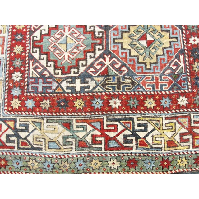 Tribal Antique Shirvan/Caucasian Rug /Runner, 3'8" X 7'2" For Sale - Image 3 of 8
