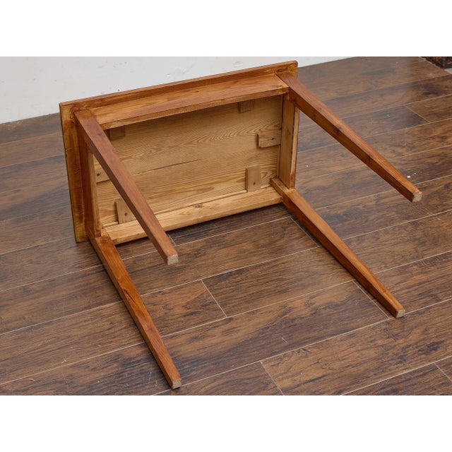 19th Century English Country House Pine Table With Tapered Legs For Sale - Image 9 of 11