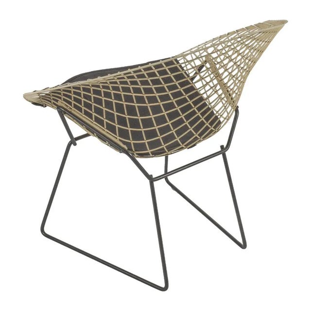 Metal White Diamond Chair attributed to Harry Bertoia for Knoll For Sale - Image 7 of 9