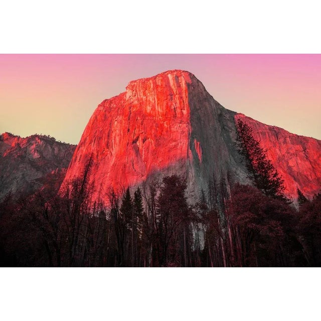 Artur Debat, Surreal Colourful Picture of the El Capitan Granite Vertical Rock at Sunset, Photographic Paper, in Flawless...
