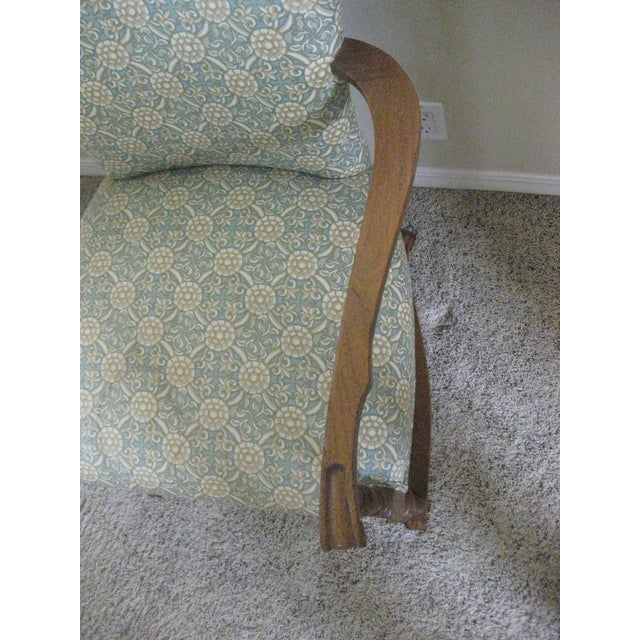 Wood 20th Century Boho Chic Accent Chair For Sale - Image 7 of 8