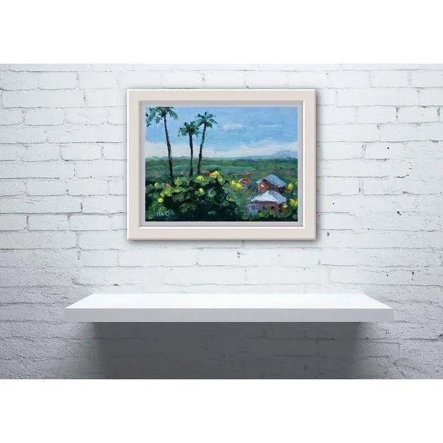2020s Maui Palms, Expressionist Oil Painting Landscape For Sale - Image 5 of 7