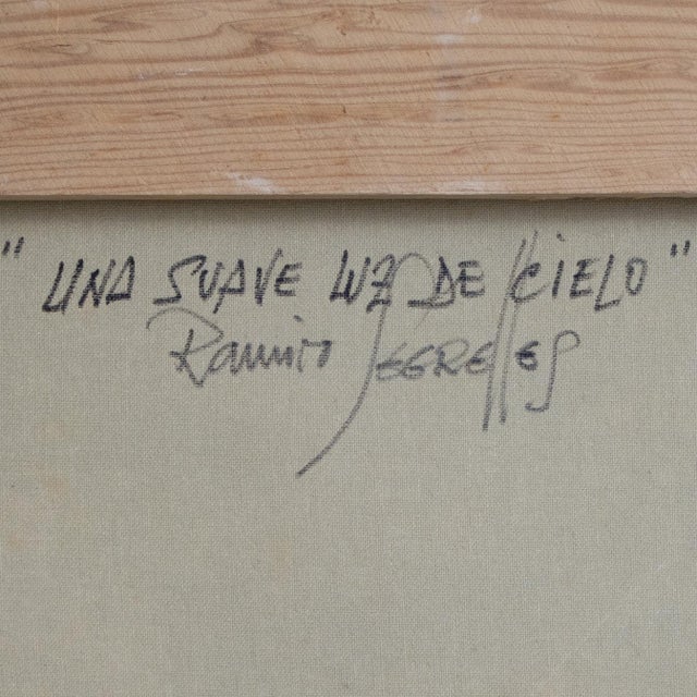 Ramiro Segrelle, A Soft Light of Sky, Original Oil on Canvas, 1980s For Sale - Image 9 of 11