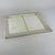 American Vintage Primitive Distressed Square Wall Mirror in White Painted Wooden Frame For Sale - Image 3 of 6