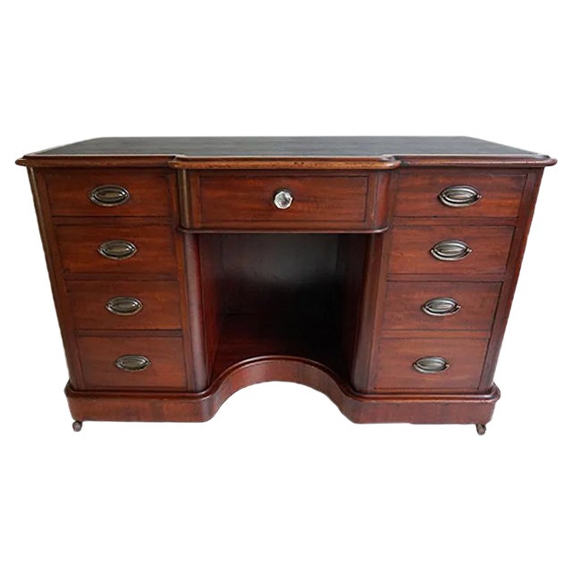 Antique Mahogany Desk or Dressing Table For Sale