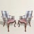 These early 20th-century Queen Anne Revival armchairs have the swagger of something pulled from an Edwardian country...