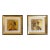 Dandy Portraits in Gold Leaf, Framed, 1950s For Sale