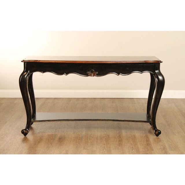 Hooker Furniture 'Grandover' Ebonized Console Table For Sale - Image 10 of 12