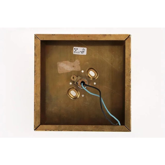 Vintage Space Cube Wall Lamp in Ice Glass from Peill & Putzler, 1960 For Sale - Image 6 of 12