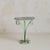 1930s French Art Deco Green Iron Side Table with Marble Top, 1930s For Sale - Image 5 of 11