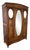 French Wardrobe in Oak with Mirror For Sale