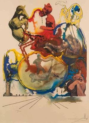 Dali, Heroic / Sartyr, Lithograph, 1973