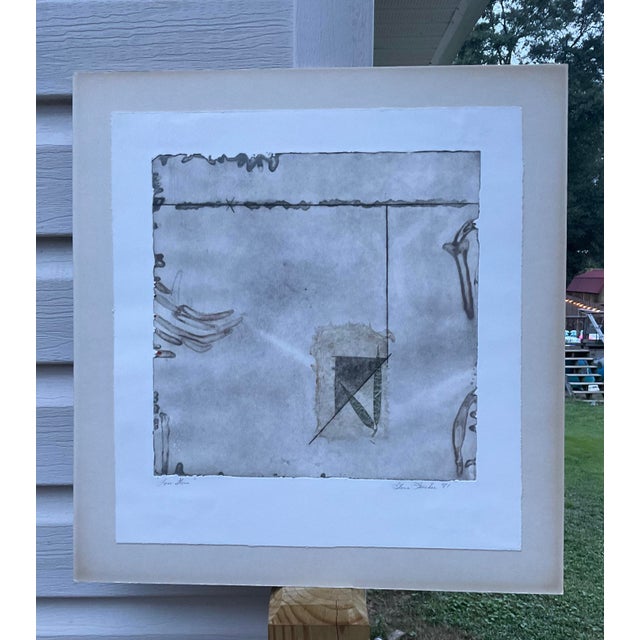 Abstract Vintage Original Mixed Media Art by Gloria Fischer For Sale - Image 3 of 8