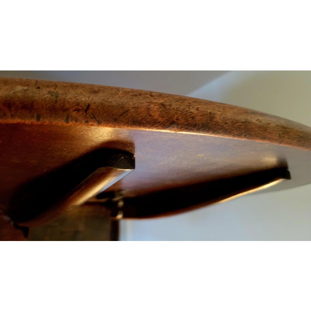 Wood 1770s English Georgian Tilt Top Round Pedestal Table For Sale - Image 7 of 16
