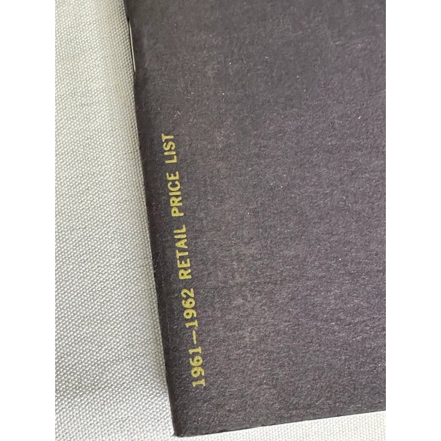 Paper Jens Risom Contemporary Furniture Catalogs & 1961-1962 Price List With Original Mailing Box For Sale - Image 7 of 12