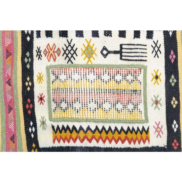 Vintage Moroccan Kilim Rug Size: 6'2" × 9'10" (187 × 299 cm) This stunning vintage Moroccan Kilim from the 1920s...