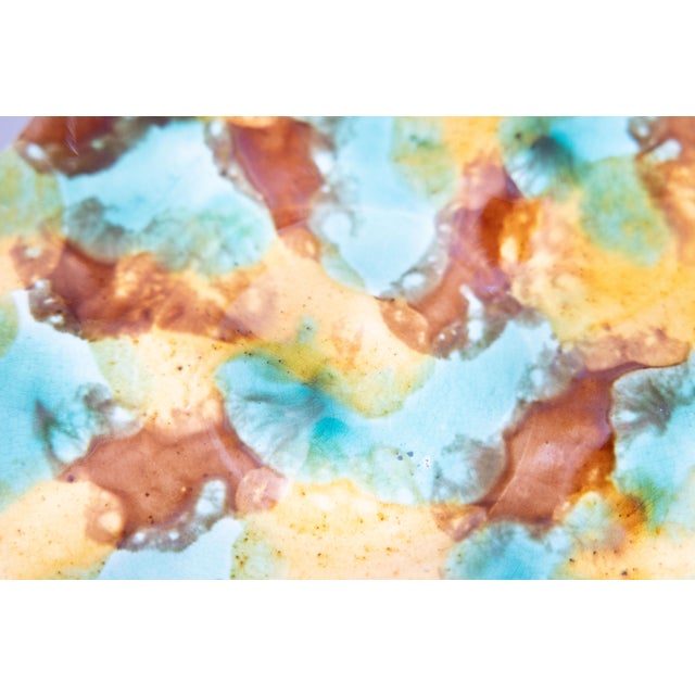 Late 19th Century 19th Century English Majolica Oyster Plate For Sale - Image 5 of 7