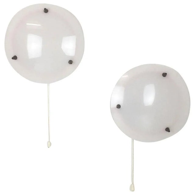 Acrylic and Metal Sconces Wall Lights, Italy, 1950s, Set of 2 For Sale - Image 11 of 11