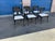 Modern Mid-Century Style Klismos Patio Dining Chairs -6 For Sale - Image 4 of 13
