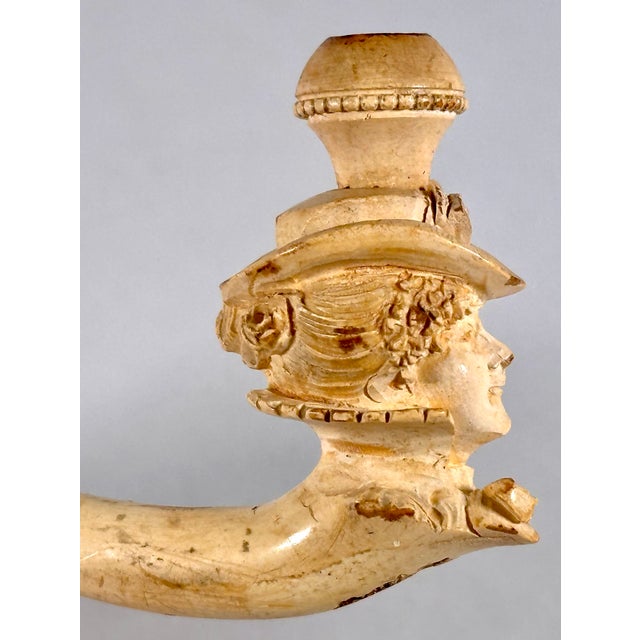 Victorian Victorian Meerschaum Lady Portrait Pipe For Sale - Image 3 of 13