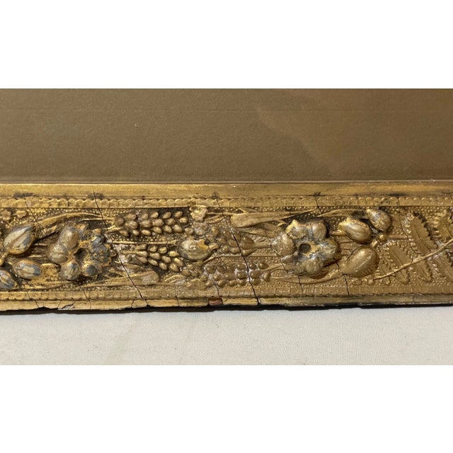 Antique 1800's European Figural Dog Bird Landscape Needlepoint Sampler Art Frame For Sale - Image 10 of 12