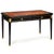 Hollywood Regency A Fine Black Louis XVI Style Leather Writing Table Desk Bureau Plat Ca. 1950 For Sale - Image 3 of 18