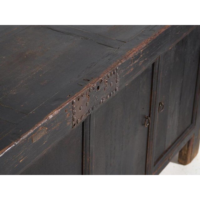 Antique Black Painted Sideboard For Sale - Image 4 of 13