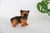 Brown Vintage German Shepherd Puppy Figurine in Ceramic, Italy, 1970s For Sale - Image 8 of 8