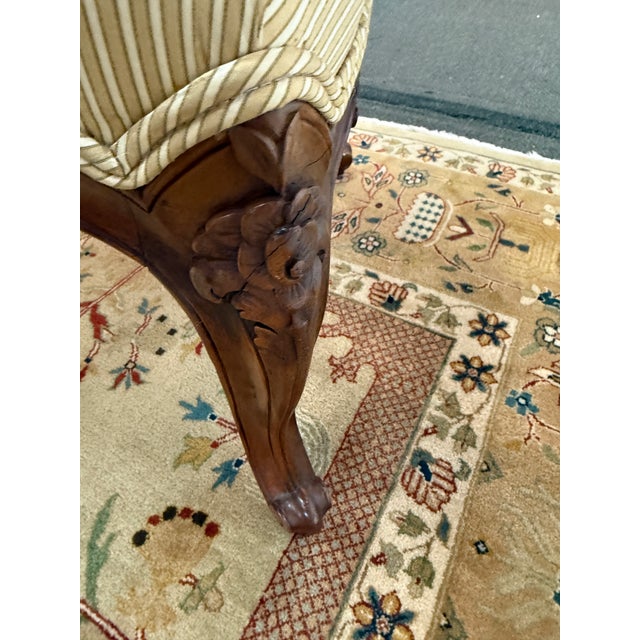 Off-white Louis XV Style Throne Chairs, Pair For Sale - Image 8 of 12