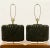 Postmodern 1980s Postmodern Large Black Ceramic and Lucite Table Lamps, Pair For Sale - Image 3 of 12