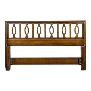 1960s MCM Meridian Collection Queen Size Headboard Attributed to Drexel For Sale