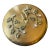 Vintage Gold Box With Leaf Motif and Velvet Interior For Sale
