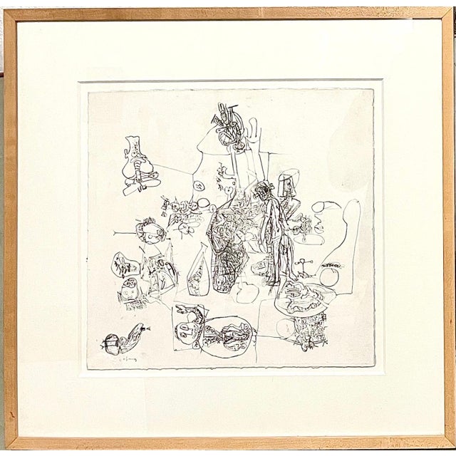 Erwin Pfrang, German Neo Expressionist Graphite Pencil Drawing Erwin Pfrang Nolan Gallery NYC, 2001 For Sale