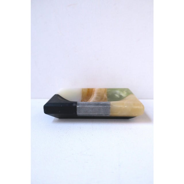 Gemstone Marble Onyx Soap Dish For Sale - Image 7 of 14