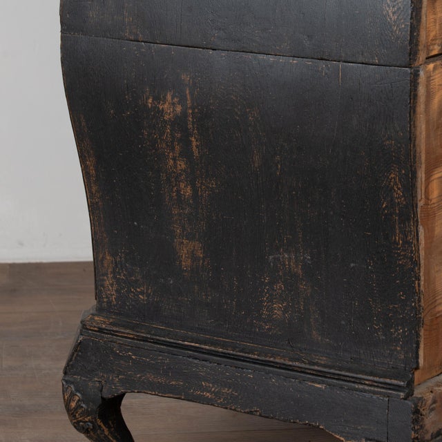 Large 18th Century Danish Black Oak Chest of Drawers For Sale - Image 17 of 18