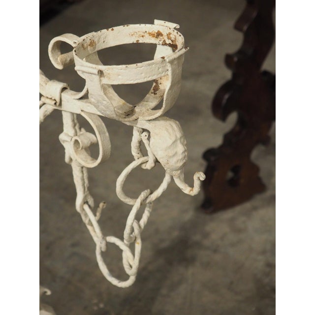 Late 19th Century Large Antique French Wrought Iron Château Fireplace Landier Screen, Circa 1890 For Sale - Image 5 of 18